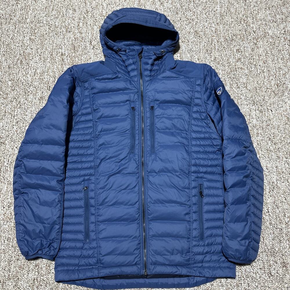 Kuhl Blue Hooded Quilted Jacket